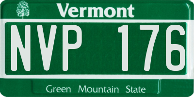 VT license plate NVP176