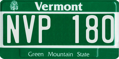VT license plate NVP180