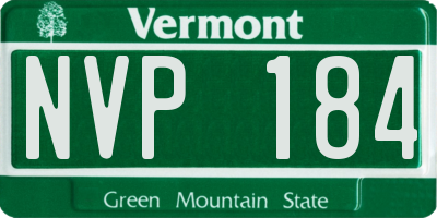 VT license plate NVP184
