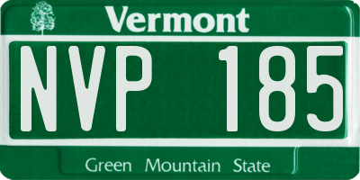 VT license plate NVP185