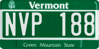 VT license plate NVP188