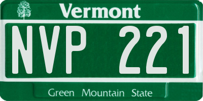 VT license plate NVP221