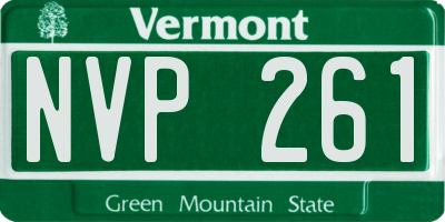 VT license plate NVP261