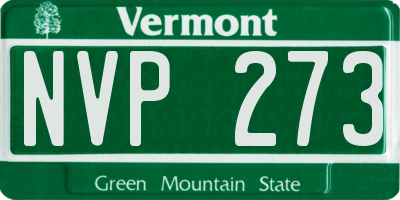 VT license plate NVP273
