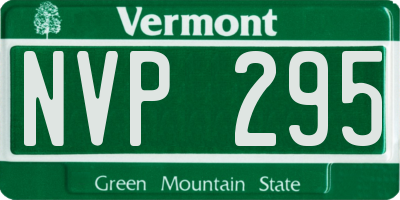 VT license plate NVP295
