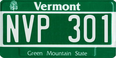 VT license plate NVP301