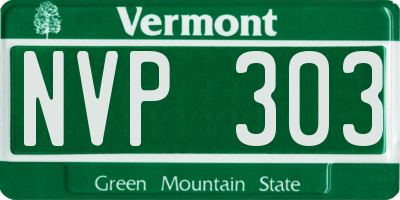 VT license plate NVP303