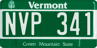 VT license plate NVP341