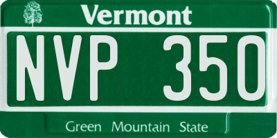 VT license plate NVP350