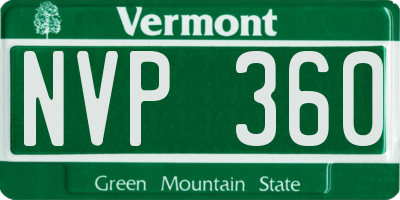 VT license plate NVP360