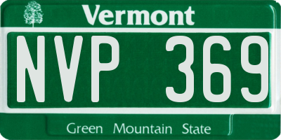 VT license plate NVP369