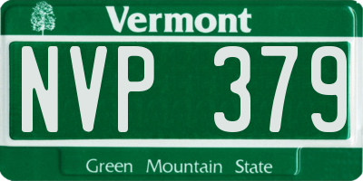 VT license plate NVP379