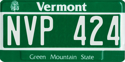 VT license plate NVP424