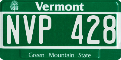 VT license plate NVP428