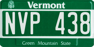 VT license plate NVP438