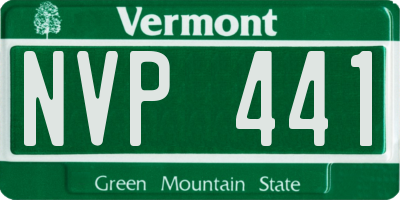 VT license plate NVP441