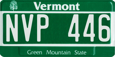 VT license plate NVP446