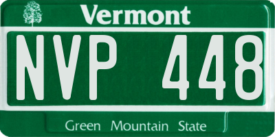 VT license plate NVP448