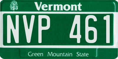 VT license plate NVP461