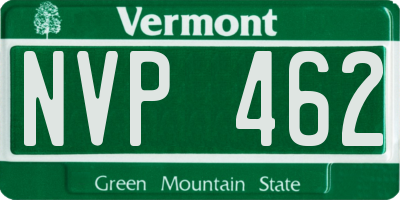 VT license plate NVP462