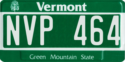 VT license plate NVP464