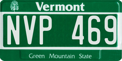 VT license plate NVP469