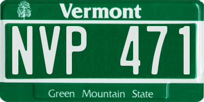 VT license plate NVP471