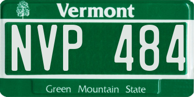 VT license plate NVP484