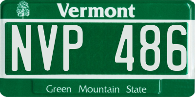 VT license plate NVP486