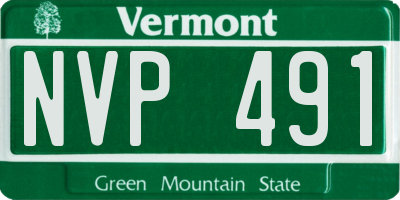 VT license plate NVP491