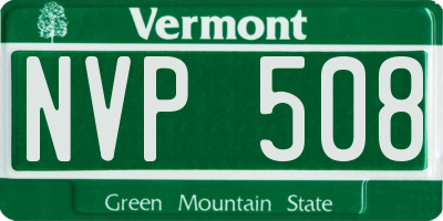 VT license plate NVP508