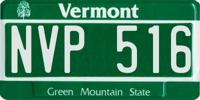 VT license plate NVP516
