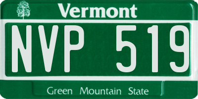 VT license plate NVP519