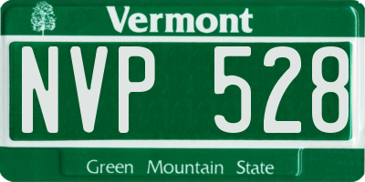VT license plate NVP528