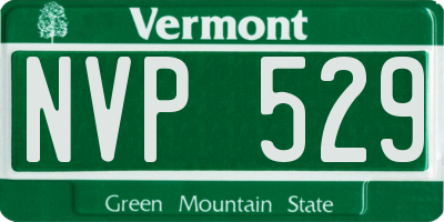 VT license plate NVP529