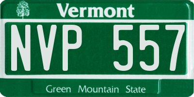 VT license plate NVP557