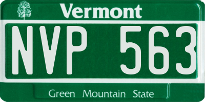 VT license plate NVP563