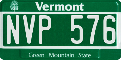 VT license plate NVP576