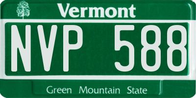 VT license plate NVP588