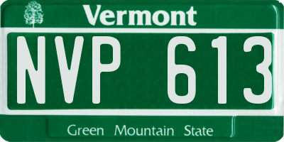 VT license plate NVP613