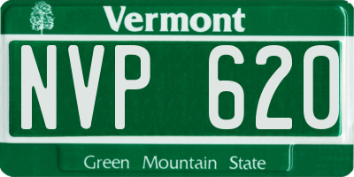 VT license plate NVP620