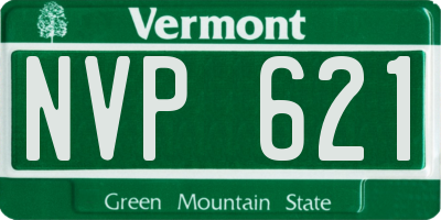 VT license plate NVP621