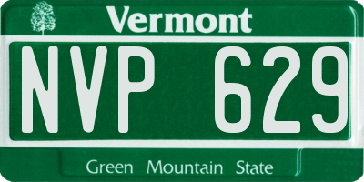 VT license plate NVP629