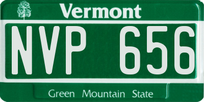 VT license plate NVP656