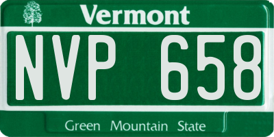 VT license plate NVP658