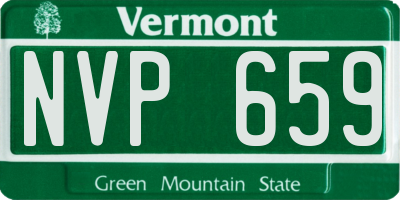 VT license plate NVP659
