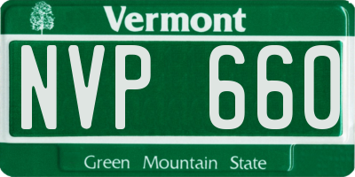 VT license plate NVP660
