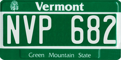 VT license plate NVP682