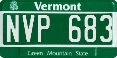 VT license plate NVP683