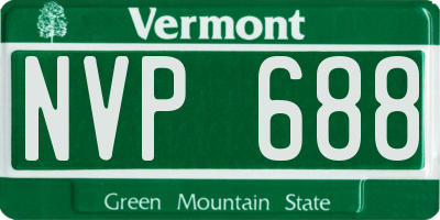 VT license plate NVP688